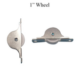 Glide Master Roller, Wardrobe Door 1 Inch Wheel, 5/16 Inch Bottom Mount - 25350