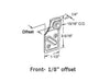 Hanger Brackets, Top, 1/8 Inch Offset, Kenna Frame - 25430