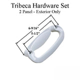 Andersen Tribeca 2-Panel Exterior Trim Hardware - White