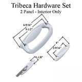 Andersen Tribeca 2-Panel Interior Trim Hardware - White