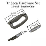 Andersen Tribeca 2-Panel Interior Trim Hardware - Stone