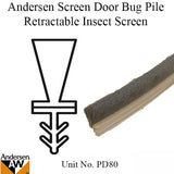 Andersen FGD - Bug Pile - Barb Spacer - Retractable Insect Screen - Unit No. PD80