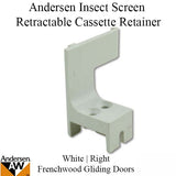 Andersen FGD - Cassette Retainer - Insect Screen Retractable - Right - White