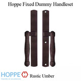 Hoppe HLS 9000 Sliding Door Handle-Set, M574/2165N, Fixed Dummy - Rustic Umber