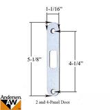 Andersen Flat Strike Gliding Door Lock 2 or 4 Panel Doors