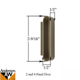 Dust Cover, Gliding Door Lock Out Liner for 2 or 4 Panel Doors