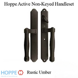 HOPPE HLS 9000 SLIDING DOOR HANDLE-SET, M574/2170N ACTIVE NON-KEYED - RUSTIC UMBER