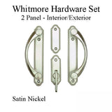 Andersen Whitmore 2-Panel Gliding Door Interior/Exterior Trim Hardware - Satin Nickel