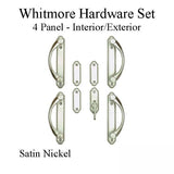 Andersen 4-Panel Gliding Door Interior/Exterior Trim Hardware Set - Satin Nickel