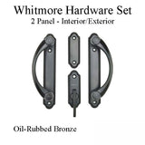 Andersen 2-Panel Gliding Door Interior/Exterior Trim Whitmore Hardware Set - Oil-Rubbed Bronze