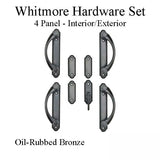 Andersen 4-Panel Gliding Door Interior/Exterior Trim Whitmore Hardware Set - Oil-Rubbed Bronze