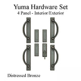 Andersen Yuma 4-Panel Gliding Door Interior/Exterior Trim Hardware Set - Distressed Bronze