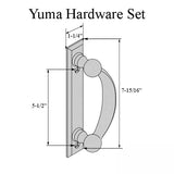 Andersen Yuma 2-Panel Gliding Door Interior/Exterior Trim Hardware - Distressed Nickel