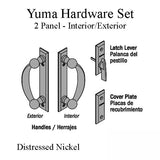 Andersen Yuma 2-Panel Gliding Door Interior/Exterior Trim Hardware - Distressed Nickel