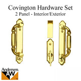 Andersen Covington 2-Panel Gliding Door Hardware Set - Polished Brass