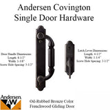 Andersen Frenchwood Gliding Door Trim Covington, 2 Panel Interior &amp; Exterior - Oil Rubbed Bronze