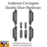 Andersen Frenchwood Gliding Door Trim Covington, 4 Panel Interior &amp; Exterior - Oil Rubbed Bronze