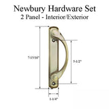 Andersen Newbury 2 Panel Gliding Door Hardware Set - Antique Brass