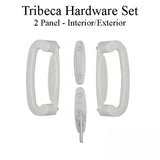 Andersen 2 Panel Gliding Door Tribeca Interior/Exterior Hardware Set - White