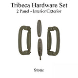 Andersen 2 Panel Gliding Door Tribeca Interior/Exterior Hardware Set - Stone