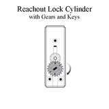 Andersen Lock Cylinder Fits French Wood Sliding Door Reachout Lock Gears and Keys