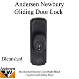 Andersen Frenchwood Gliding Door Hardware, Newbury/Lock Assembly w/keys - Oil Rubbed Bronze - RH - BLEMISHED