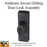 Andersen Frenchwood Gliding Door - Keyed Lock, Anvers - Right Hand - Oil Rubbed Bronze