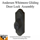 Andersen Window - Frenchwood Gliding Door - Keyed Lock - RH - Oil Rubbed Bronze