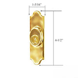 Andersen Gliding Door Keyed Lock, Covington - RH, Bright Brass