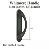 Andersen Whitmore Gliding Door Handle - Right Interior/Left Exterior - Oil-Rubbed Bronze