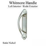 Andersen Whitmore Gliding Door Handle - Left Interior/Right Exterior - Satin Nickel