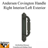 Andersen Frenchwood Gliding Door - Handle - Covington - Right Interior/Left Exterior - Oil Rubbed Bronze