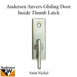 Andersen Anvers Door Lock Frenchwood Sliding Door Thumb Latch Anvers Inside Door Lock