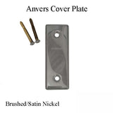 Andersen Gliding Door Cover Plate, Anvers Style - Brushed/Satin Nickel