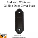 Andersen Frenchwood Gliding Door - Cover/Logo Plate - Whitmore - Oil Rubbed Bronze