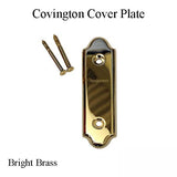 Andersen Gliding Door Cover Plate, Covington Style - Bright Brass