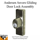 Andersen Frenchwood Gliding Door - Keyed Lock, Anvers - Left Hand - Satin Nickel