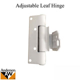 Adjustable Hinge Leaf - Frenchwood Outswing - Right - White