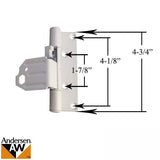 Adjustable Hinge Leaf - Frenchwood Outswing - Right - White