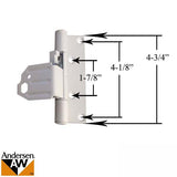 Adjustable Hinge Leaf - Frenchwood Outswing - Left - White