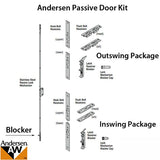 Passive FWH68 INSWING Shootbolt Replacement Lock hardware Door Kit