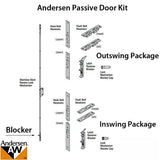 Passive FWH611 INSWING Shootbolt Replacement Lock hardware Door Kit.