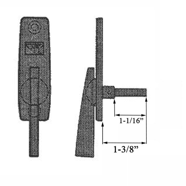 2573609 Sliding Door Lock Replacement For Andersen Gliding Door Thumb Latch Sliding Door Parts Tribeca Style Screws Included 2 Pack C62