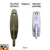 Andersen New Style Tribeca Series Interior Thumb Latch for 2 Panel Gliding Door - Stone