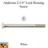 Andersen Tribeca Frenchwood Gliding Door Screw for Keyed Lock Housing, White