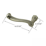 Hinged Door Lever Handle, Whitmore, Left Hand - Satin Nickel