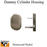 Dummy Cylinder Housing, Andersen - Distressed Nickel