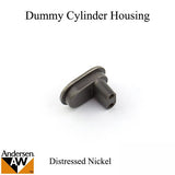 Dummy Cylinder Housing, Andersen - Distressed Nickel