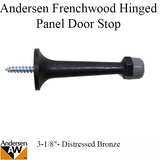 3-1/8 Door Stop, Andersen Frenchwood Hinged - Distressed Bronze