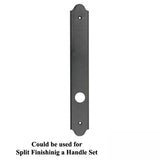 Encino Interior Passive Escutcheon Plate - Distressed Bronze